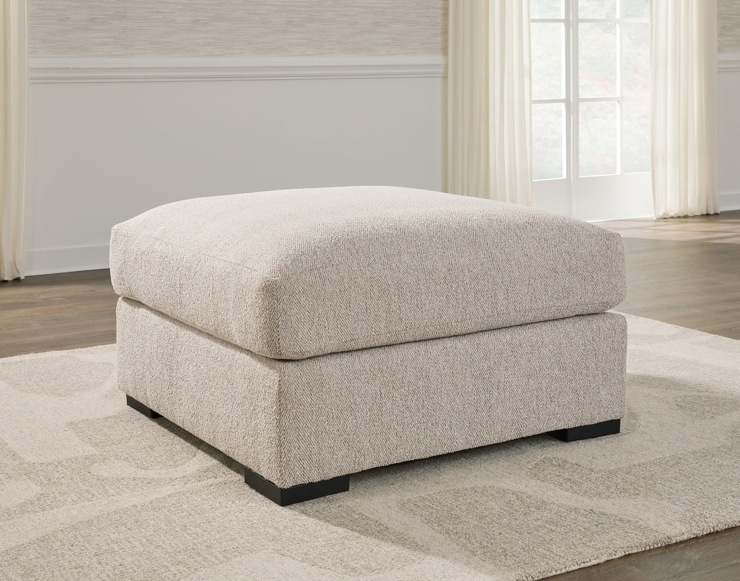 Pines Furniture Outlet - Ashley Furniture - Ballyton Living Room - Oversized Accent Ottoman / Sand - 2510208