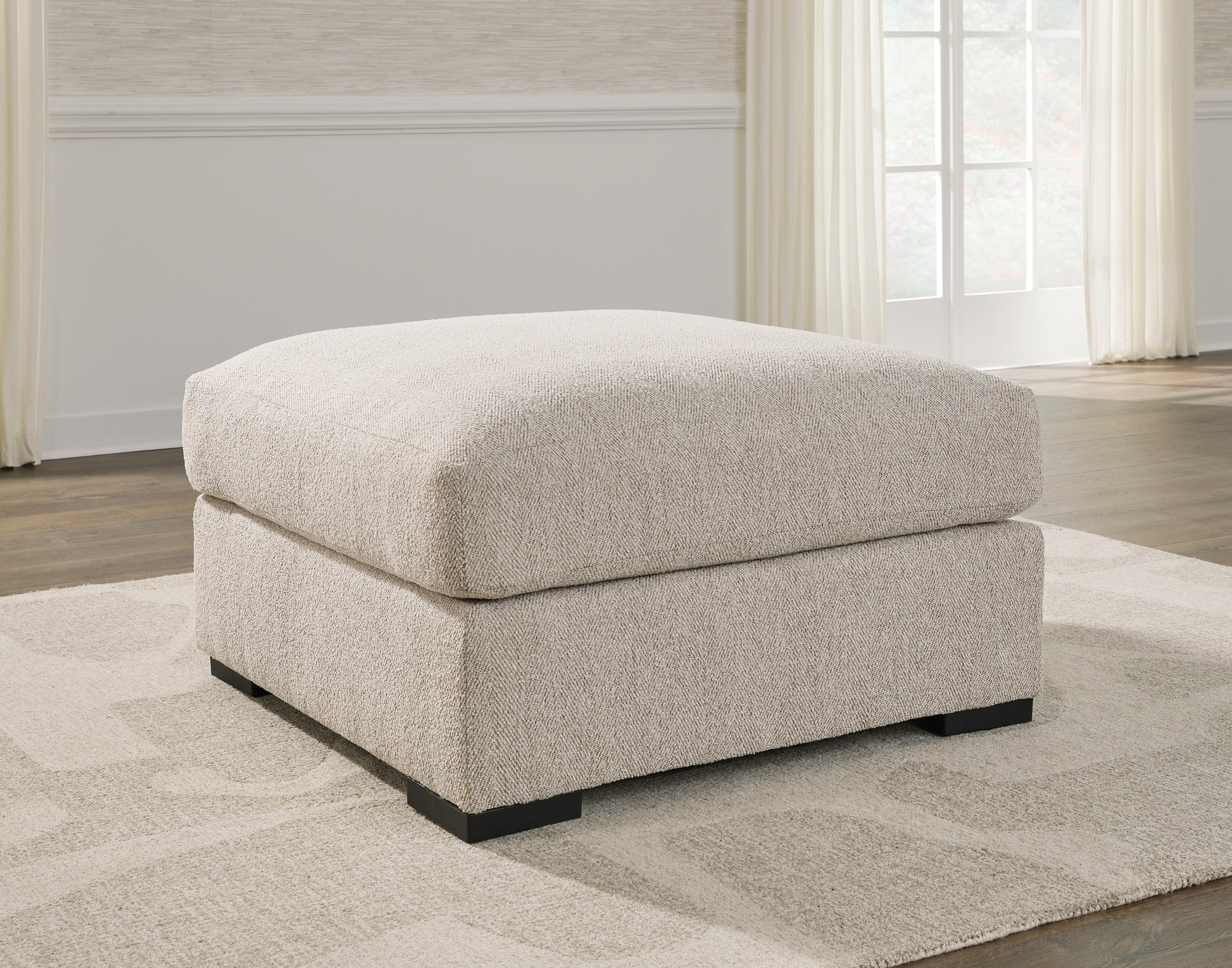 Pines Furniture Outlet - Ashley Furniture - Ballyton Living Room - Oversized Accent Ottoman / Sand - 2510208