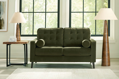 Pines Furniture Outlet - Ashley Furniture - Reveon Lakes Living Room - Loveseat / Olive - 2640435