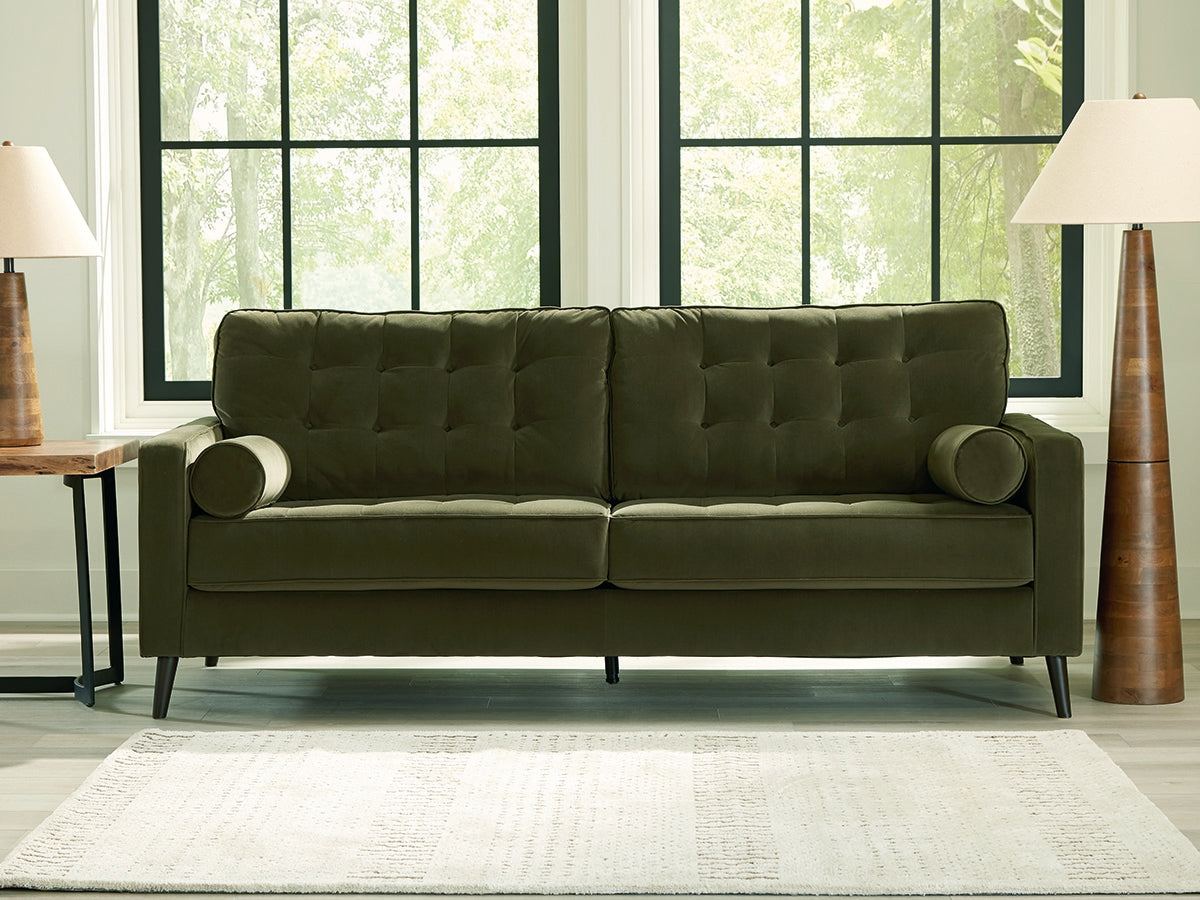 Pines Furniture Outlet - Ashley Furniture - Reveon Lakes Living Room - Sofa / Olive - 2640438
