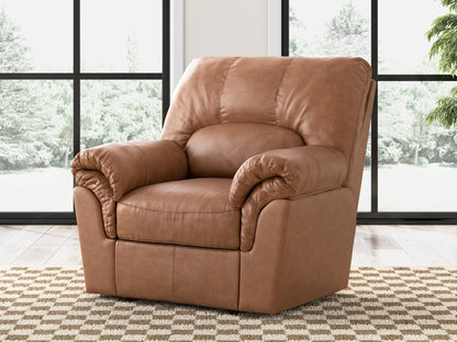 Pines Furniture Outlet - Ashley Furniture - WillowBend Living Room - Rocker Recliner / Caramel - PC2770425