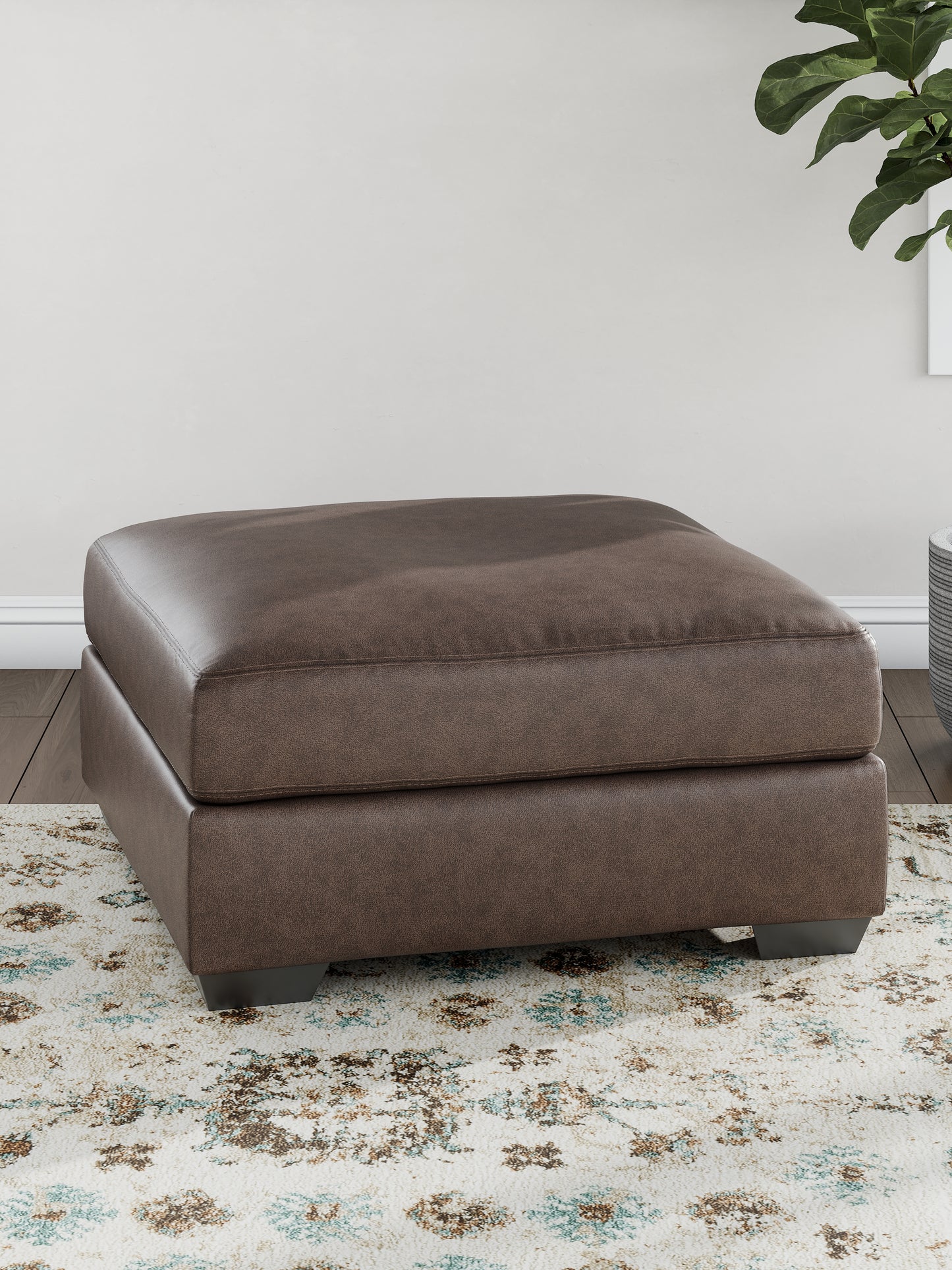 Pines Furniture Outlet - Ashley Furniture - WillowBend Living Room - Oversized Accent Ottoman / Umber - PC2770508