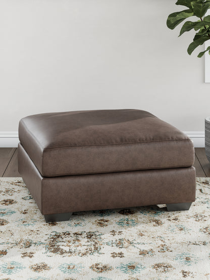 Pines Furniture Outlet - Ashley Furniture - WillowBend Living Room - Oversized Accent Ottoman / Umber - PC2770508