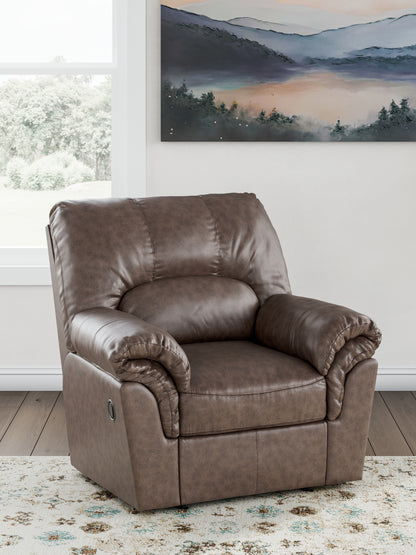 Pines Furniture Outlet - Ashley Furniture - WillowBend Living Room - Rocker Recliner / Umber - PC2770525