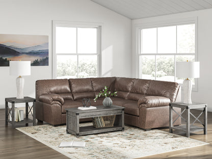 Pines Furniture Outlet - Ashley Furniture - WillowBend Sectional - RAF 2-Piece Sectional / Umber - PC27705S1