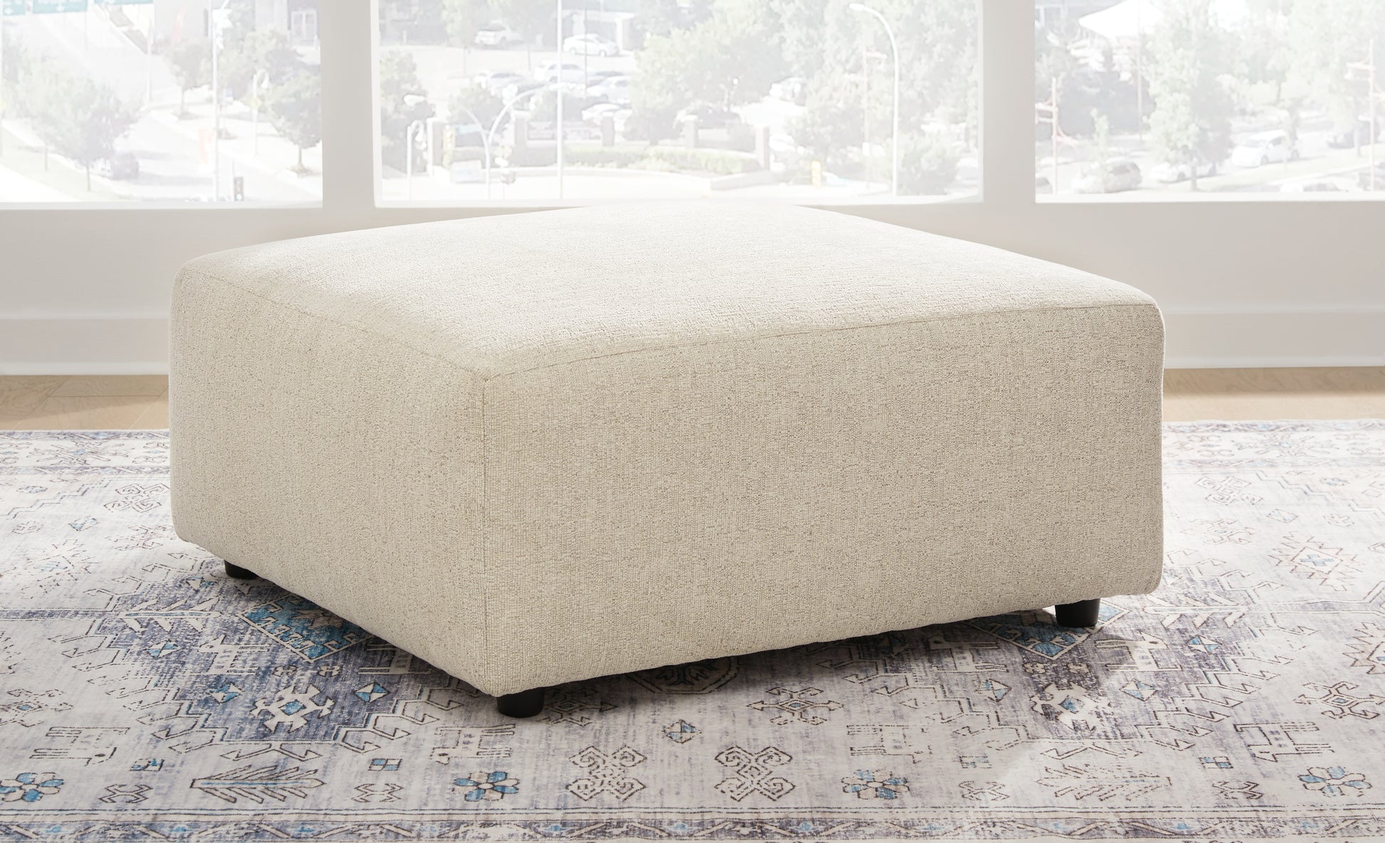 Pines Furniture Outlet - Ashley Furniture - Edenfield Living Room - Oversized Accent Ottoman / Linen - 2900408