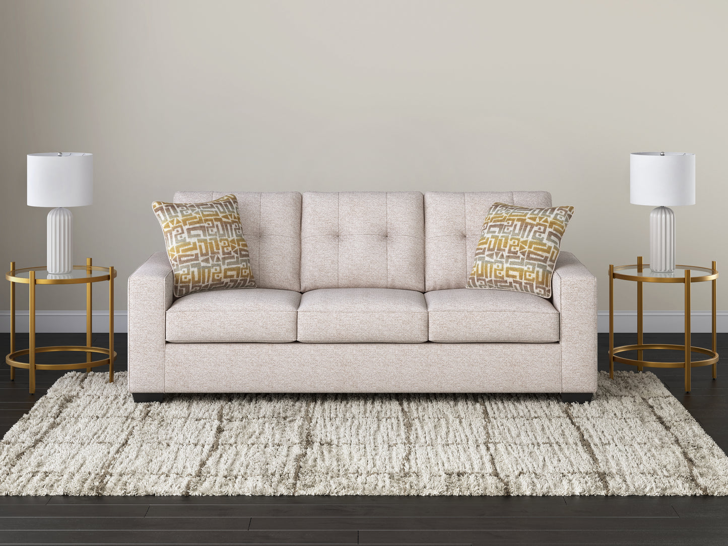 Pines Furniture Outlet - Ashley Furniture - Larimer Living Room - Sofa / Stone - PC2920338