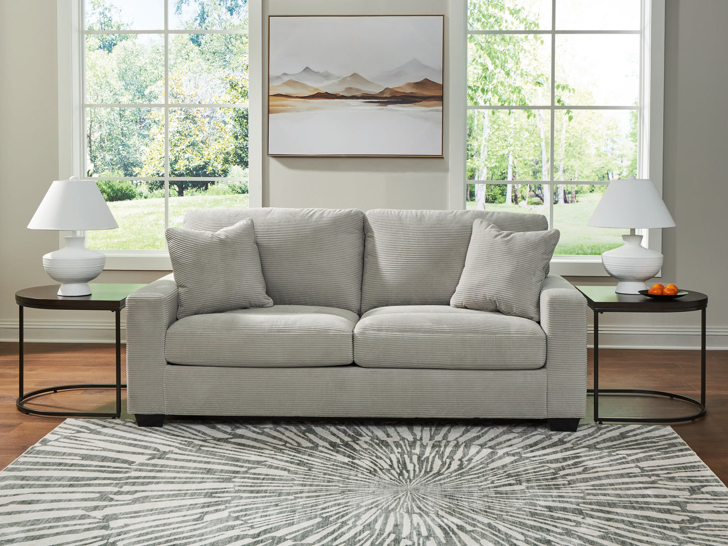 Pines Furniture Outlet - Ashley Furniture - Greenbriar Living Room - Sofa / Smoke - PC3200538