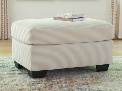 Pines Furniture Outlet - Ashley Furniture - Greenbriar Living Room - Ottoman / Ivory - PC3200614