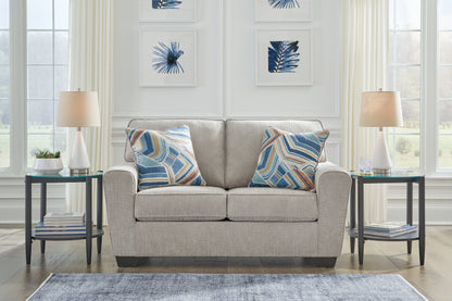 Pines Furniture Outlet - Ashley Furniture - Cashton Living Room - Loveseat / Ice - 4060635
