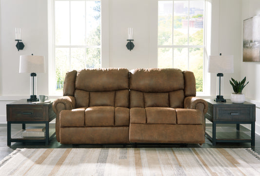 Pines Furniture Outlet - Ashley Furniture - Boothbay Living Room - 2 Seat Reclining Sofa / Auburn - 4470481