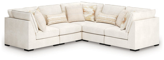 Pines Furniture Outlet - Ashley Furniture - Donelson Creek Sectional - 6-Piece Sectional / Vanilla - 48002S3