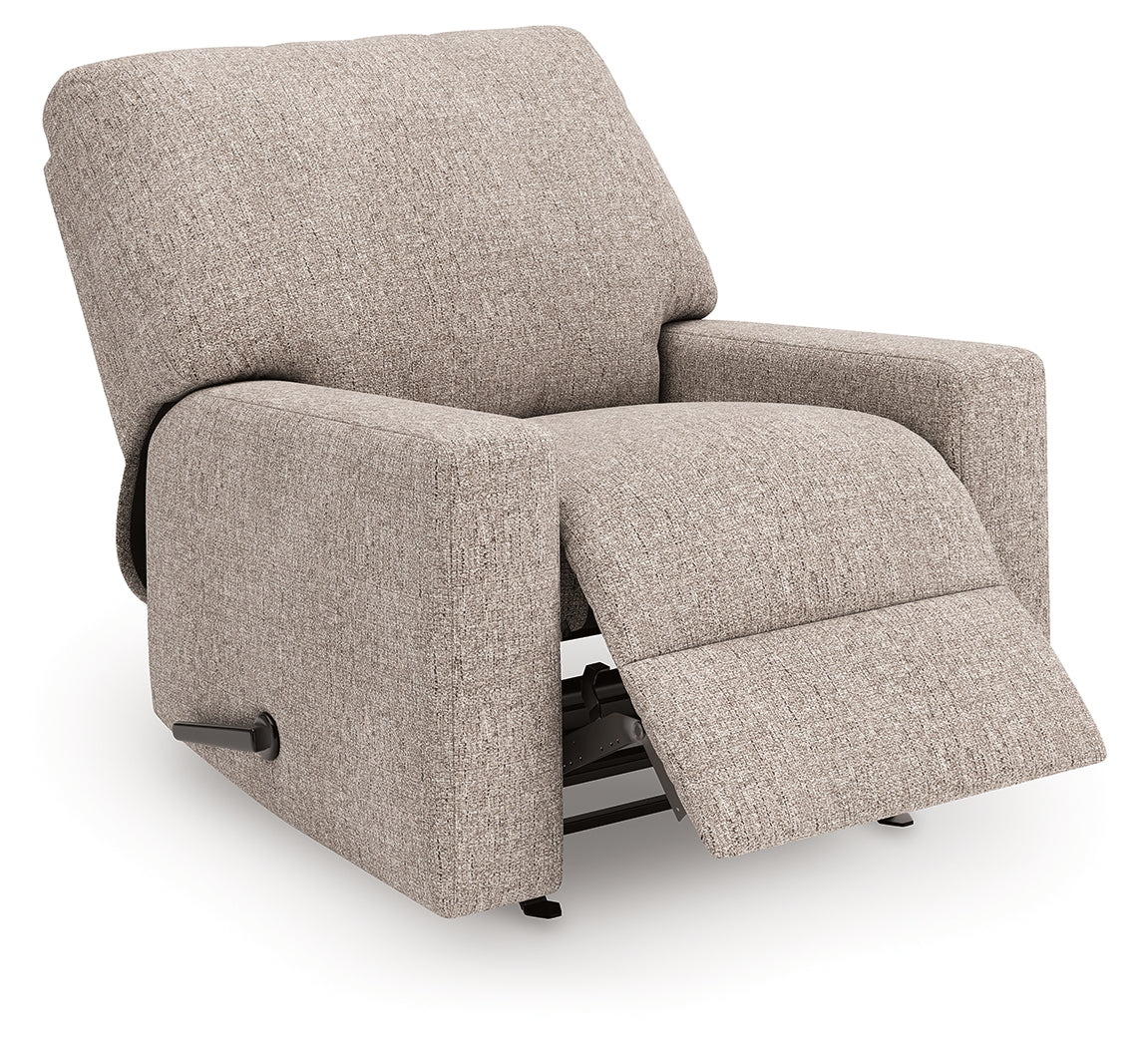 Pines Furniture Outlet - Ashley Furniture - Newellen Living Room - Rocker Recliner / Hemp - 4840425