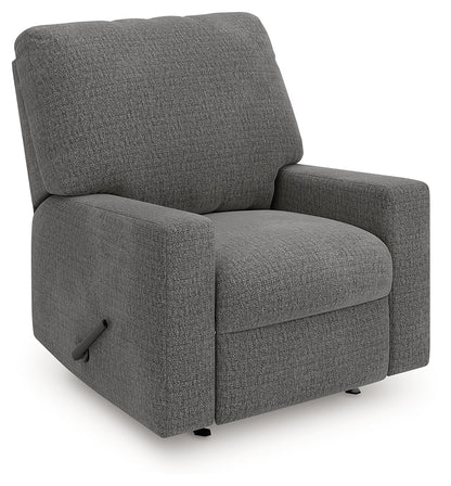 Pines Furniture Outlet - Ashley Furniture - Newellen Living Room - Rocker Recliner / Greystone - 4840525