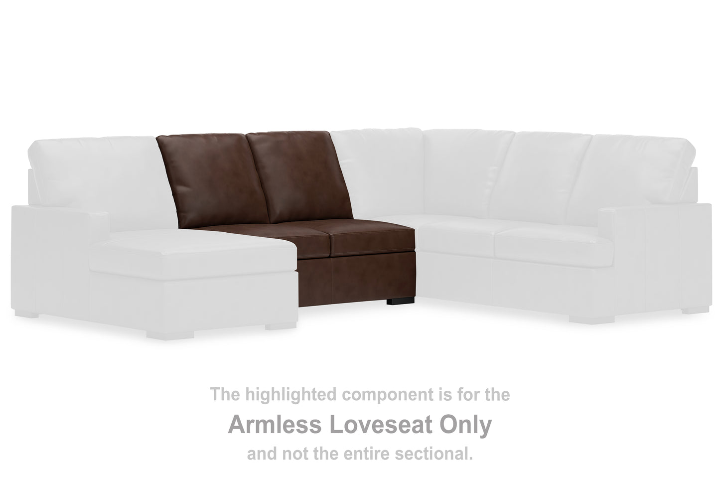 Pines Furniture Outlet - Ashley Furniture - McDowlan Sectional - Armless Loveseat / Coffee - PC4850434