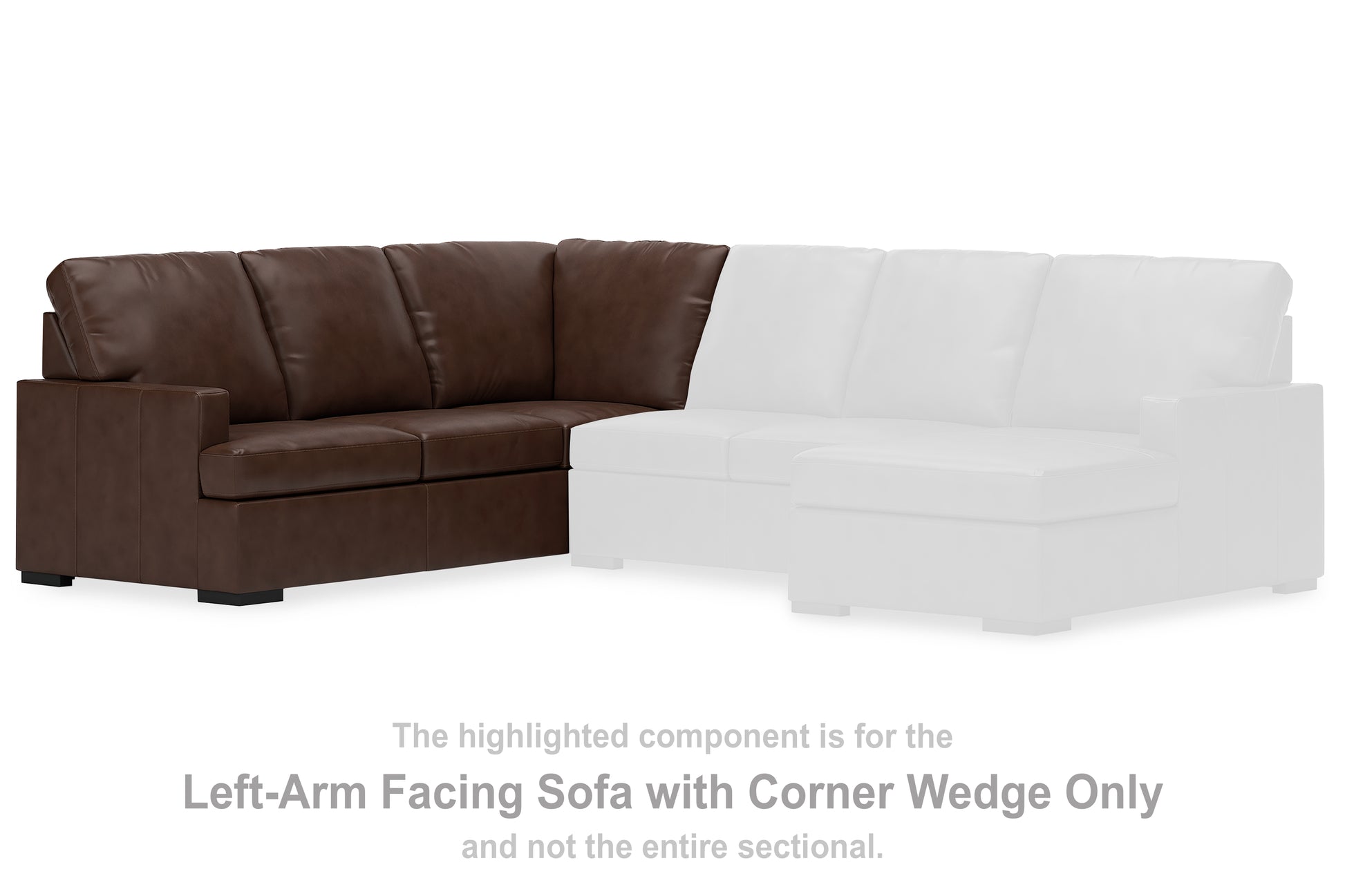 Pines Furniture Outlet - Ashley Furniture - McDowlan Sectional - LAF Sofa w/Corner Wedge / Coffee - PC4850448