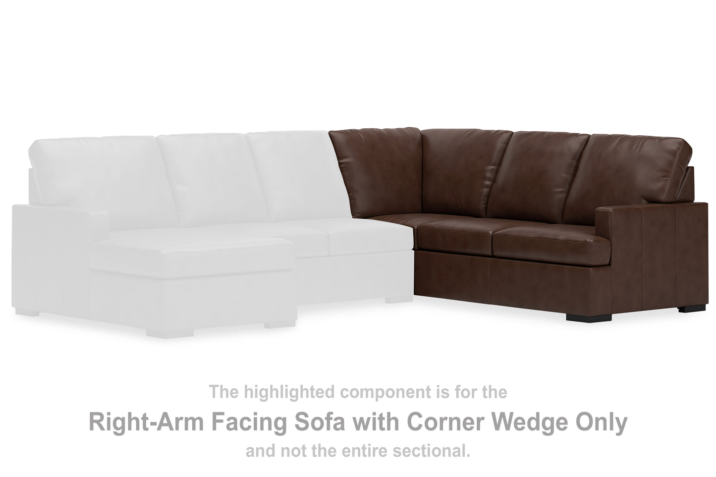Pines Furniture Outlet - Ashley Furniture - McDowlan Sectional - RAF Sofa w/Corner Wedge / Coffee - PC4850449