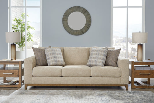 Pines Furniture Outlet - Ashley Furniture - Parklynn Living Room - Chair and a Half / Desert - 4890223