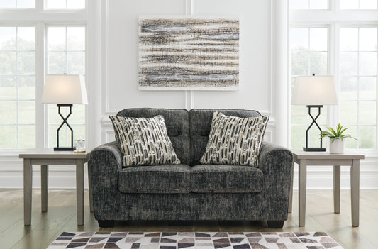 Pines Furniture Outlet - Ashley Furniture - Lonoke Living Room - Sofa / Gunmetal - 5050438