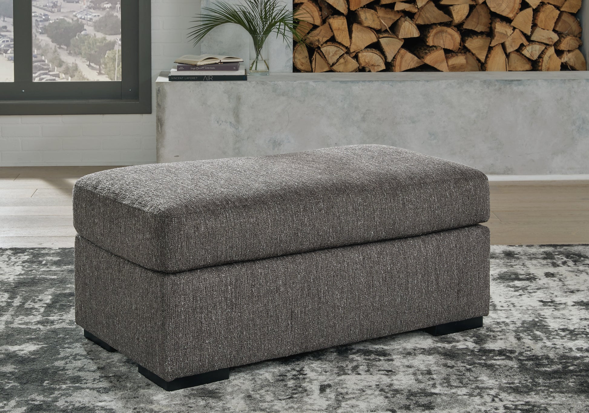 Pines Furniture Outlet - Ashley Furniture - Gardiner Living Room - Ottoman / Pewter - 5240414