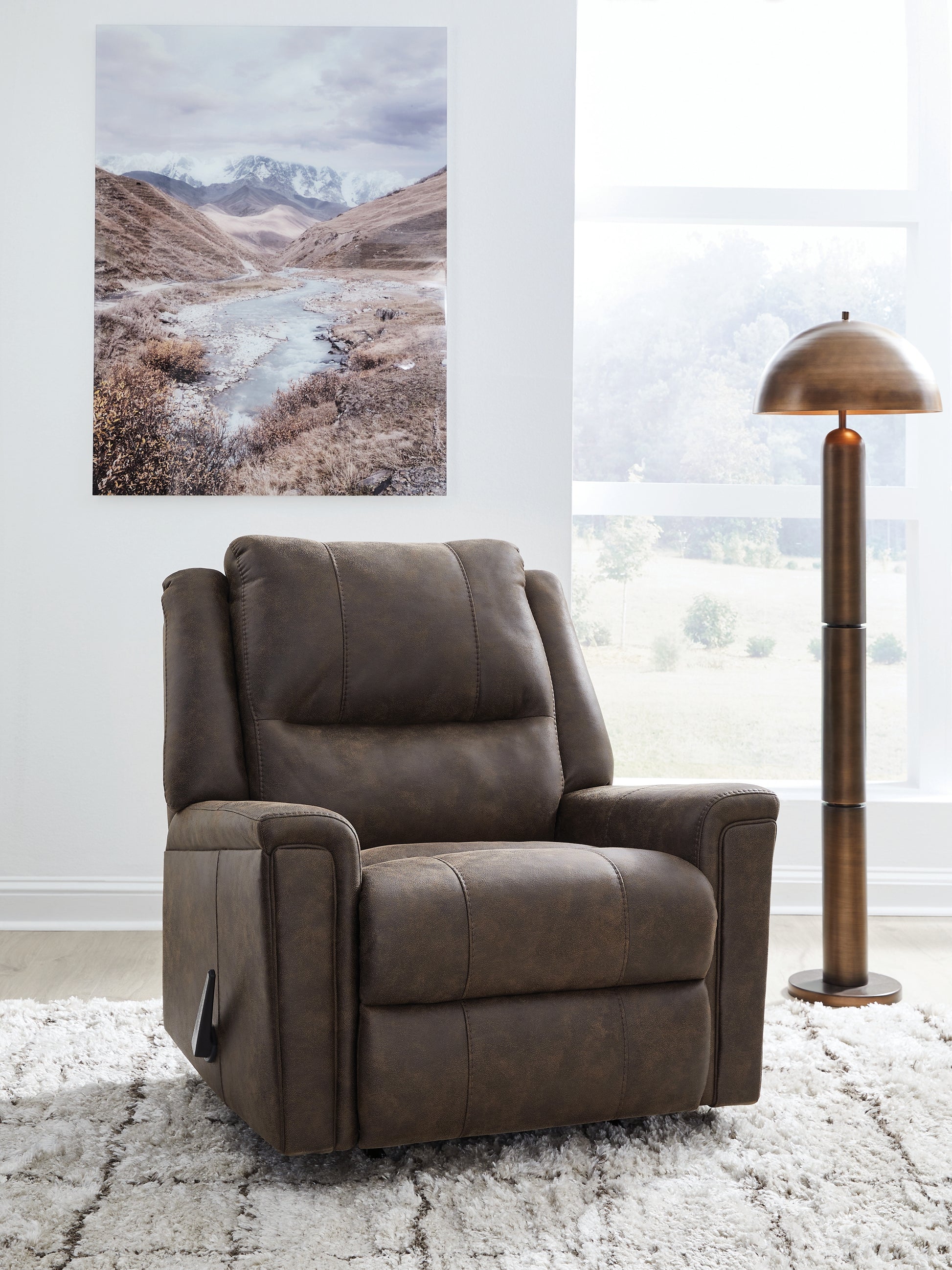 Pines Furniture Outlet - Ashley Furniture - Lixtowel Living Room - Rocker Recliner / Fog - PC5300525