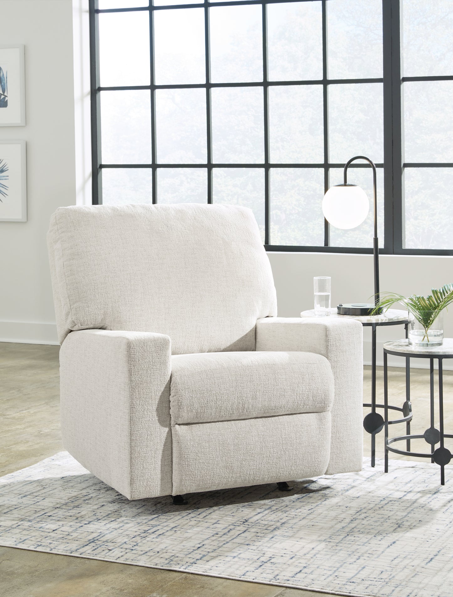 Pines Furniture Outlet - Ashley Furniture - Rannis Living Room - Rocker Recliner / Snow - 5360325