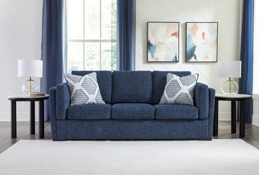 Pines Furniture Outlet - Ashley Furniture - Evansley Living Room - Sofa / Navy - 5450238