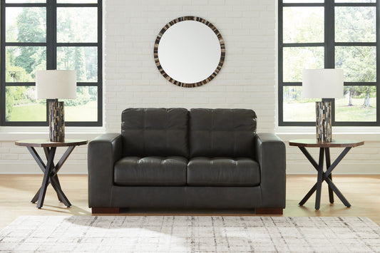 Pines Furniture Outlet - Ashley Furniture - Luigi Living Room - Ottoman / Thunder - 5650614
