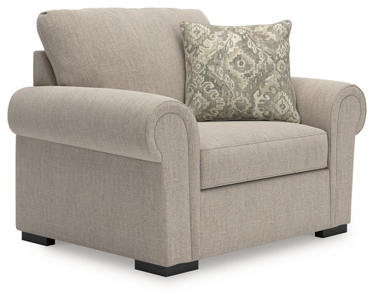 Pines Furniture Outlet - Ashley Furniture - Sararose Living Room - Loveseat / Heather - 5710235