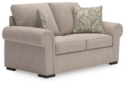 Pines Furniture Outlet - Ashley Furniture - Sararose Living Room - Loveseat / Heather - 5710235