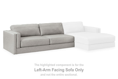 Pines Furniture Outlet - Ashley Furniture - Amiata Sectional - LAF Sofa / Glacier - 5740466