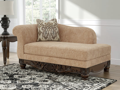 Pines Furniture Outlet - Ashley Furniture - Chelsworth Living Room - RAF Corner Chaise / Golden - PC5790516