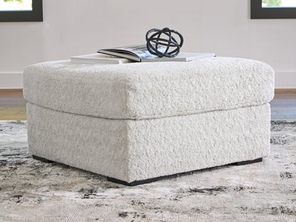 Pines Furniture Outlet - Ashley Furniture - Cuddle Plush Living Room - Oversized Accent Ottoman / Arctic - PC5910608