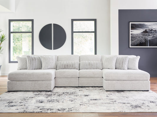 Pines Furniture Outlet - Ashley Furniture - Cuddle Plush Sectional - RAF 2-Piece Sectional / Arctic - PC59106S9