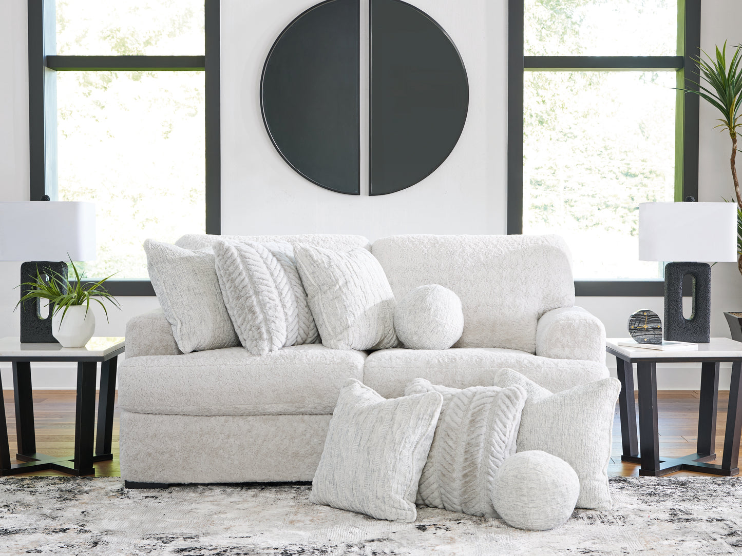 Pines Furniture Outlet - Ashley Furniture - Cuddle Plush Sectional - RAF 2-Piece Sectional / Arctic - PC59106S9
