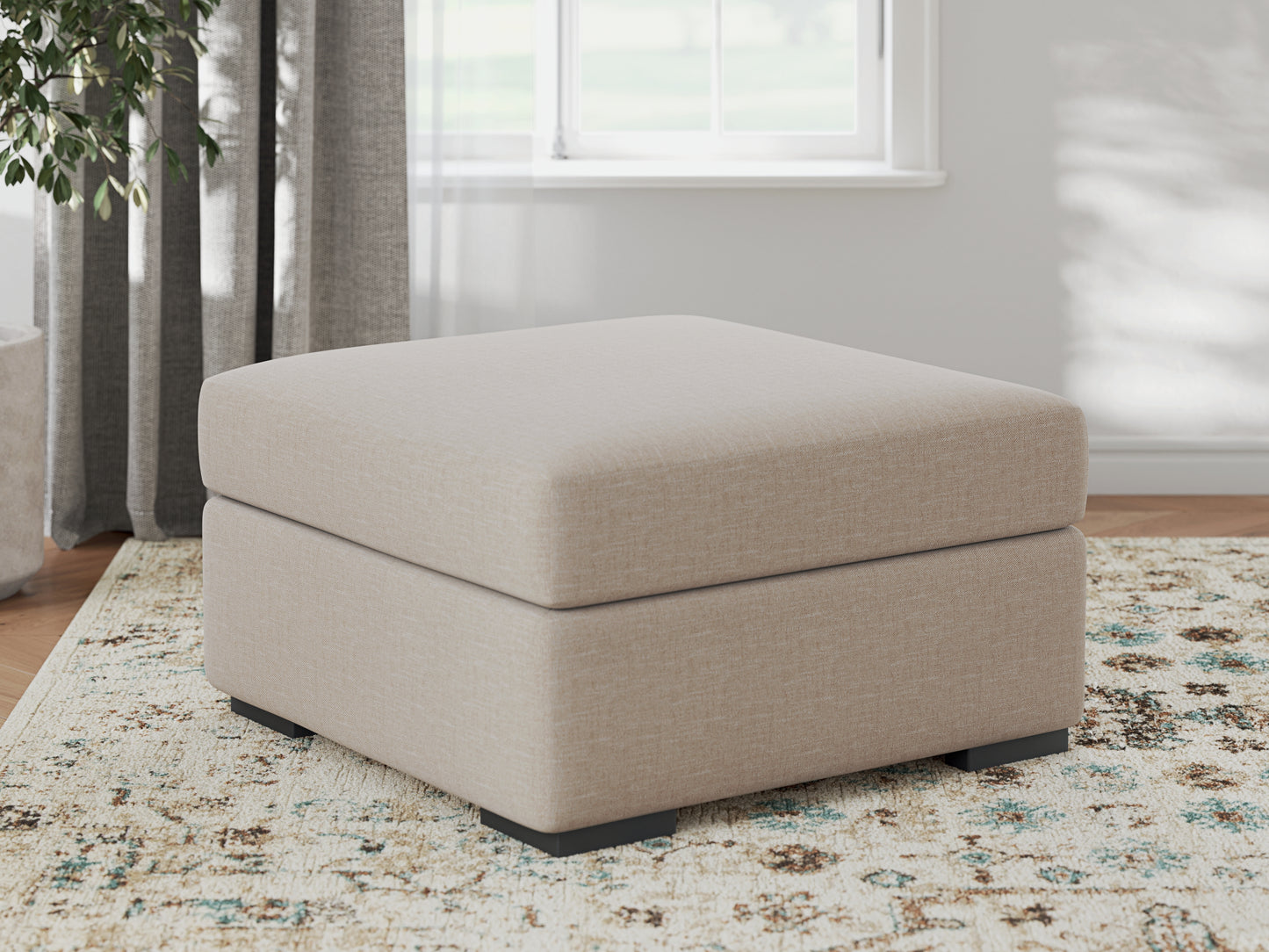 Pines Furniture Outlet - Ashley Furniture - LadyMae Living Room - Oversized Accent Ottoman / Twill - 5940408