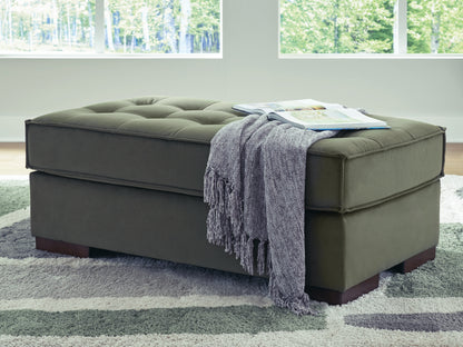 Pines Furniture Outlet - Ashley Furniture - Caspian-Town Living Room - Oversized Accent Ottoman / Olive - PC6170208