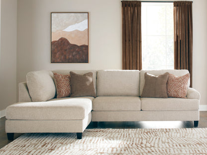 Pines Furniture Outlet - Ashley Furniture - Steelwater Retreat Sectional - RAF 2-Piece Sectional with Chaise / Latte - 66704S1