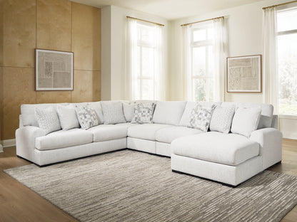 Pines Furniture Outlet - Ashley Furniture - Misty-Lakes 5-Piece Sectional with Chaise - 5-Piece Sectional with Chaise - PC66906S11