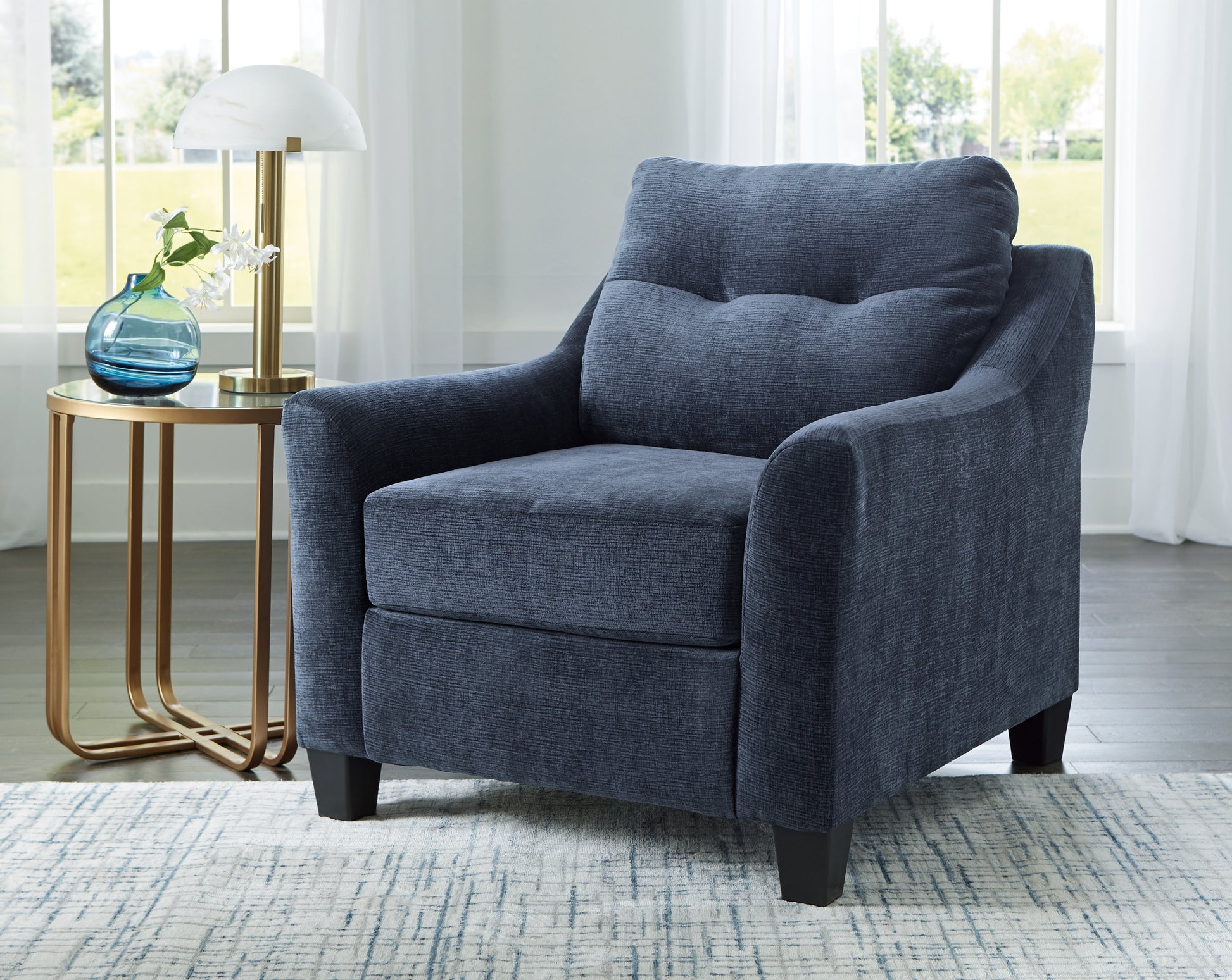 Pines Furniture Outlet - Ashley Furniture - Amity Bay Living Room - Chair / Ink - 6720620