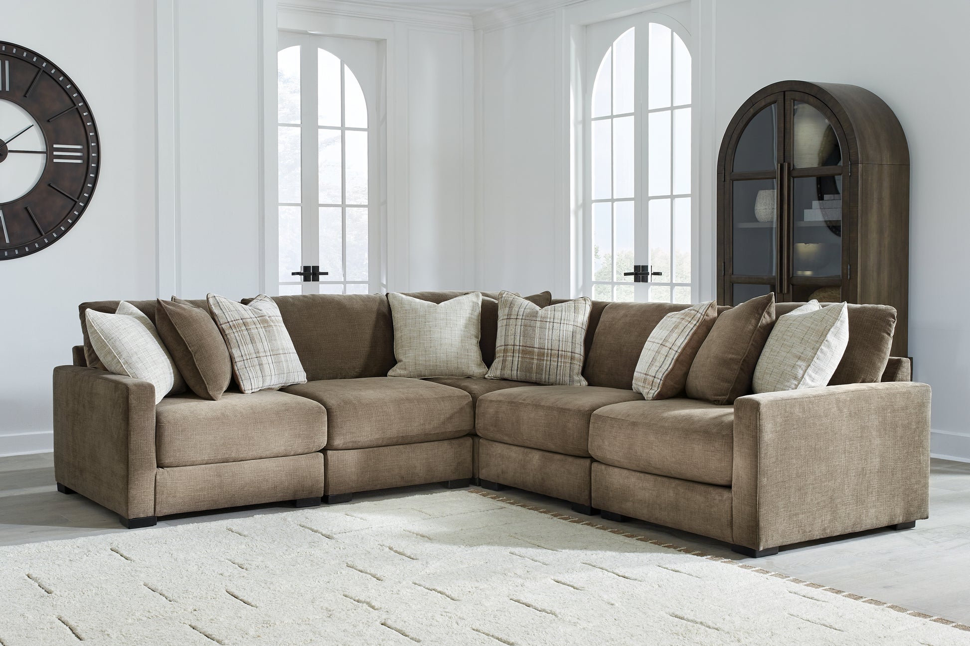 Pines Furniture Outlet - Ashley Furniture - Camellia-Court Sectional - 5-Piece Sectional - 68207S17