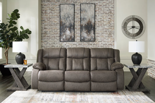 Pines Furniture Outlet - Ashley Furniture - First Base Living Room - Rocker Recliner / Gunmetal - 6880425