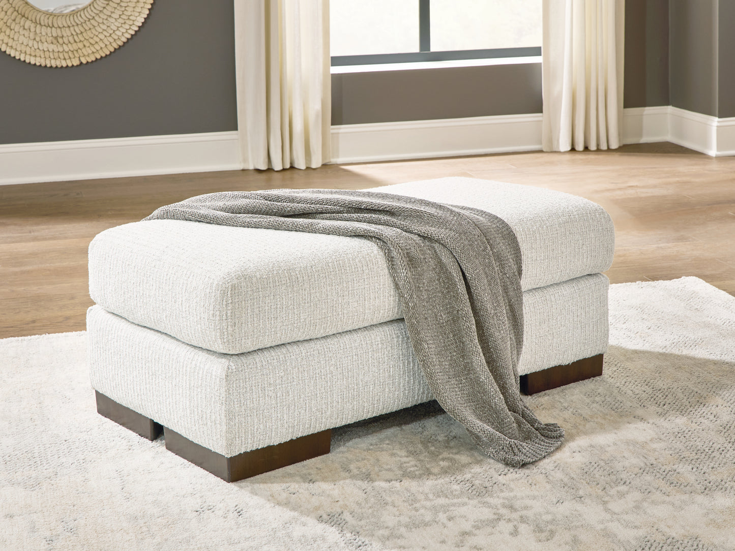 Pines Furniture Outlet - Ashley Furniture - Hartside Living Room - Ottoman / Frosted - 8010414