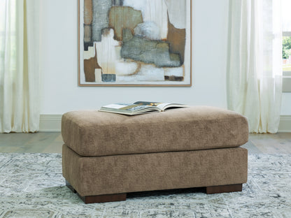 Pines Furniture Outlet - Ashley Furniture - Jayne Park Living Room - Ottoman / Pecan - PC8150514