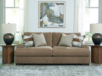 Pines Furniture Outlet - Ashley Furniture - Jayne Park Living Room - Sofa / Pecan - PC8150538