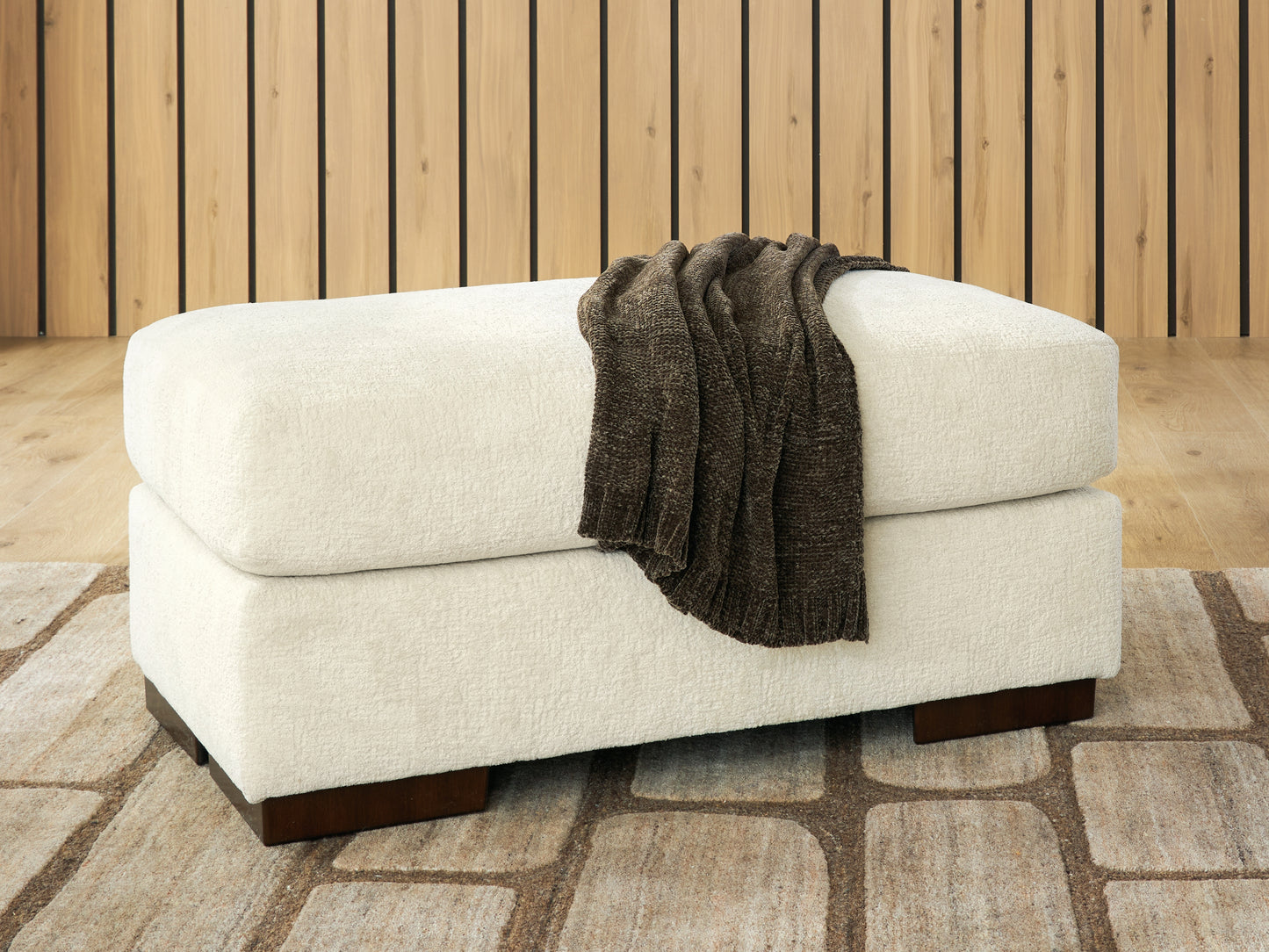 Pines Furniture Outlet - Ashley Furniture - Jayne Park Living Room - Ottoman / Sand - PC8150614