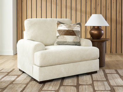 Pines Furniture Outlet - Ashley Furniture - Jayne Park Living Room - Chair and a Half / Sand - PC8150623