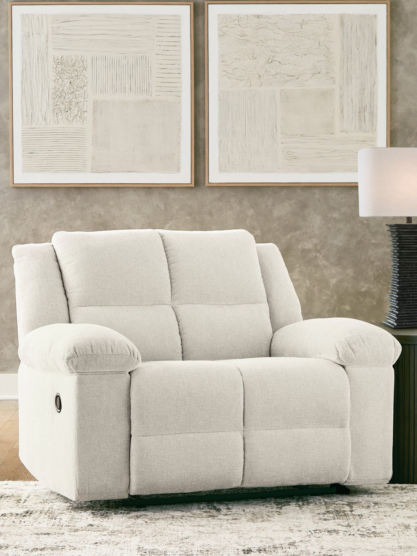 Pines Furniture Outlet - Ashley Furniture - Orlen Living Room - Zero Wall Wide Seat Recliner / Winter - 8160252