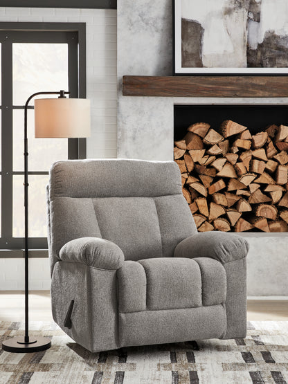 Pines Furniture Outlet - Ashley Furniture - Hoyne Park Living Room - Rocker Recliner / Smoke - PC8281625