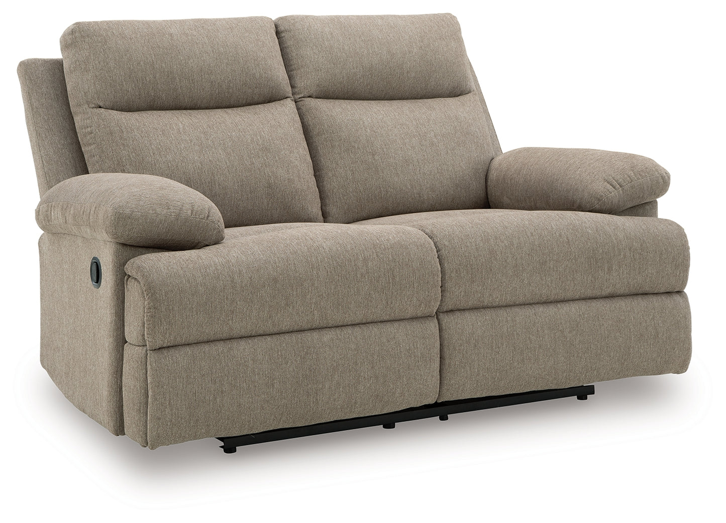 Pines Furniture Outlet - Ashley Furniture - Side-Swipe Living Room - Reclining Loveseat / Mocha - PC9140586